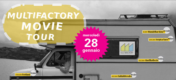 28 gennaio – aperitivo e proiezione di “MULTIFACTORY”