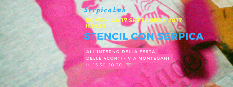 Stencilata alla Festa delle 4 corti