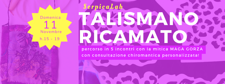 TALISMANO RICAMATO con la Maga Monica Gorza