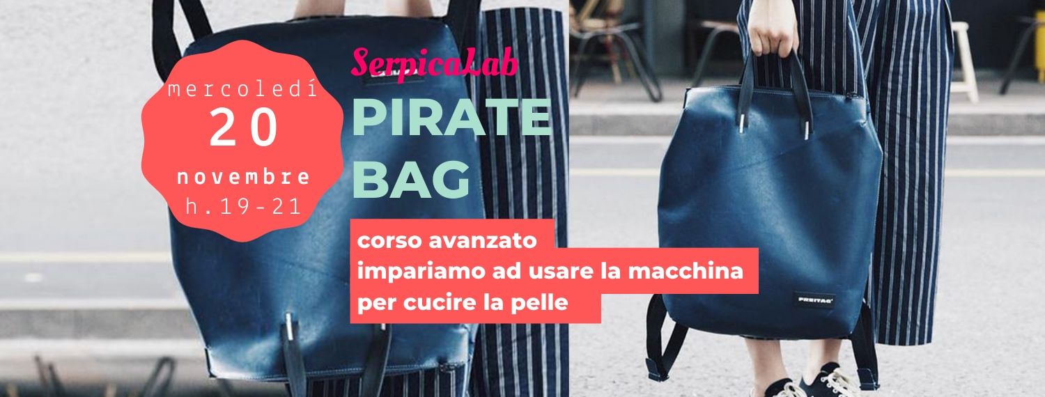 Pirate Bag – corso con macchine per cucire la pelle